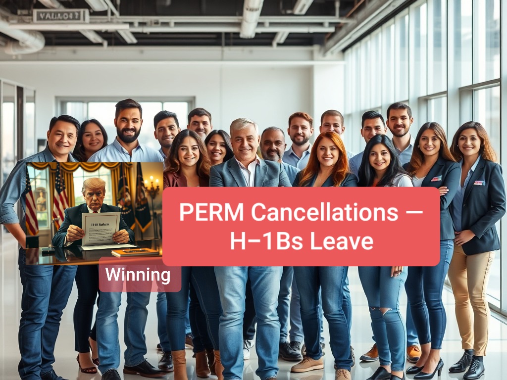 PERM Cancellations—H-1Bs Leave, Americans Win!